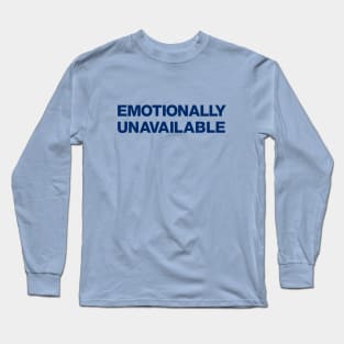 Stipe emotionally unavailable music T-shirt Long Sleeve T-Shirt